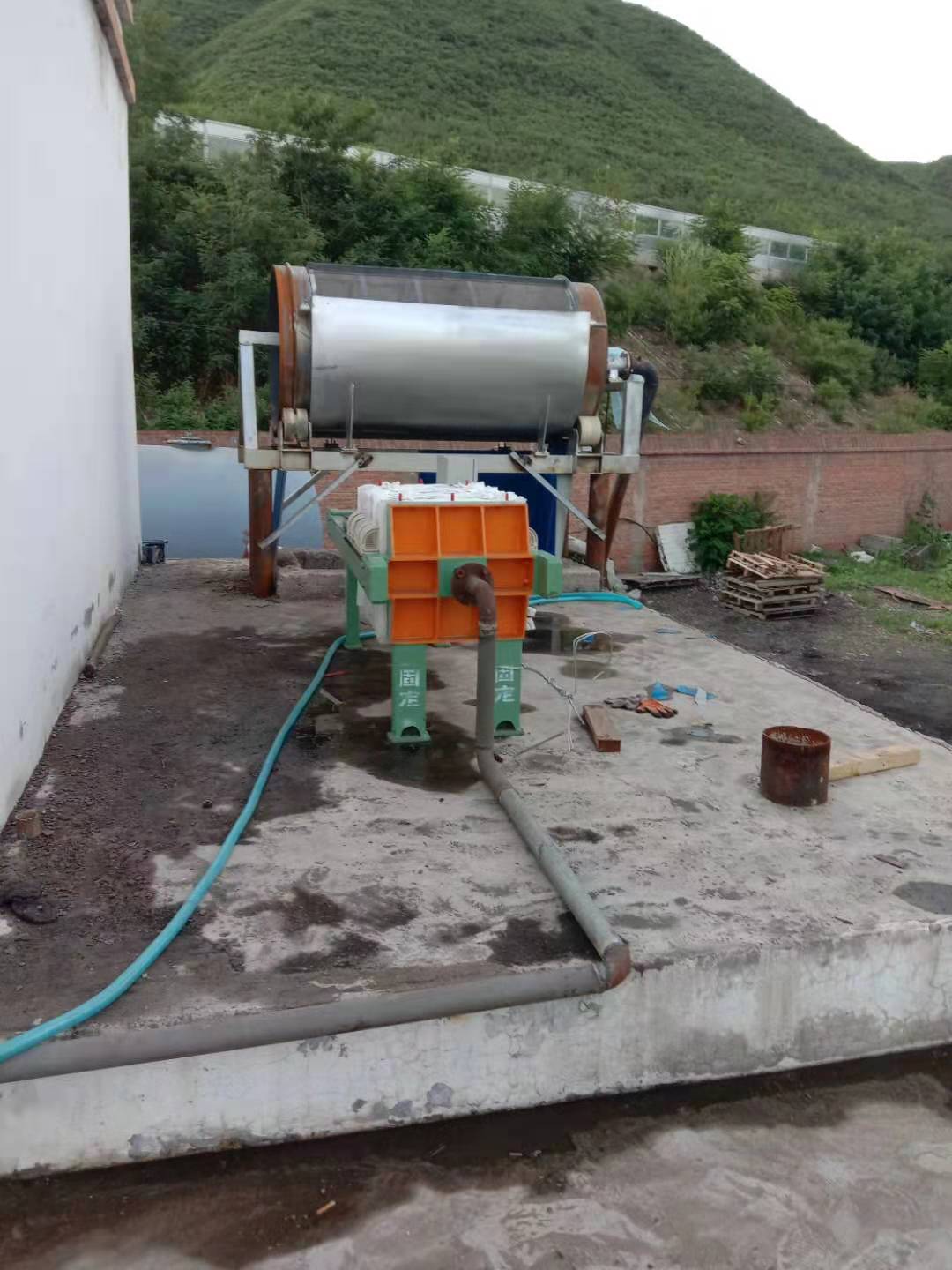 叠饶微滤机安装现场